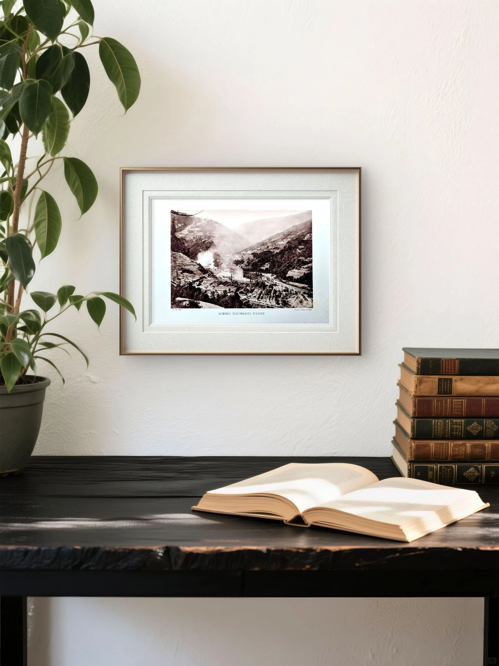 Ugine, Savoie. Placa fotográfica impressa em 1942. – photo 4